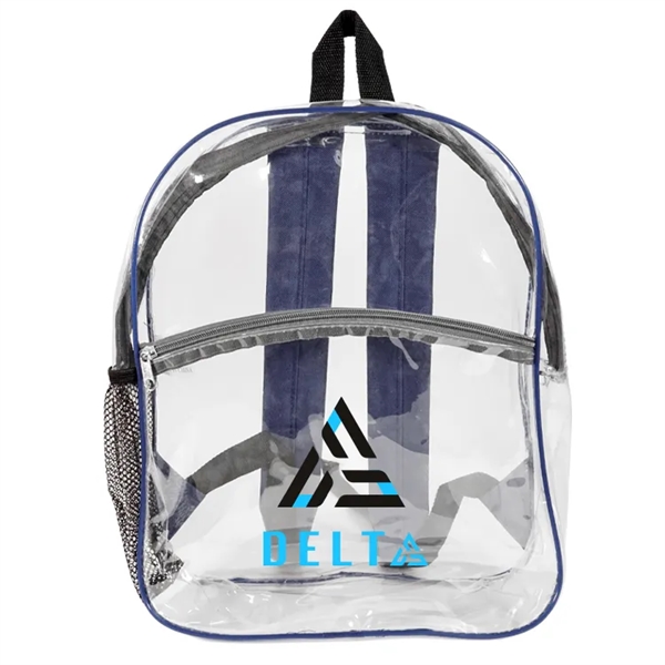 Rockaway Clear Backpack: Durable eco-friendly PVC, spacious design, adjustable straps, personalize... from ASI 67557 LimeLight Ent / Limelight USA