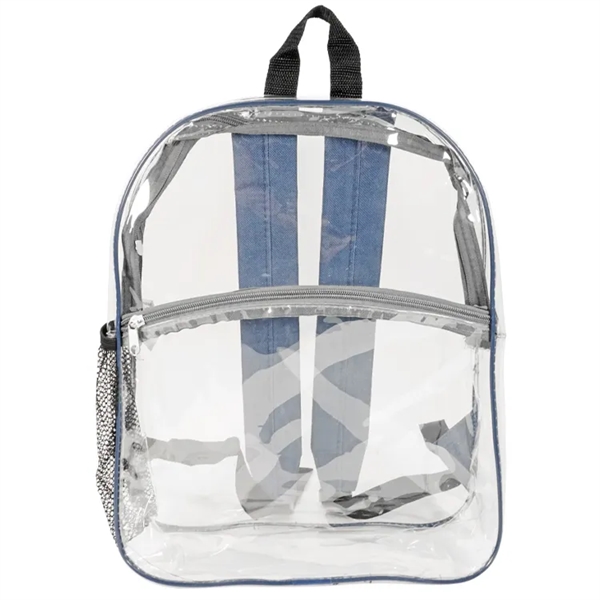 Rockaway Clear Backpack: Durable eco-friendly PVC, spacious design, adjustable straps, personalize... from ASI 67557 LimeLight Ent / Limelight USA