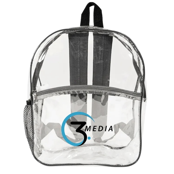 Rockaway Clear Backpack: Durable eco-friendly PVC, spacious design, adjustable straps, personalize... from ASI 67557 LimeLight Ent / Limelight USA