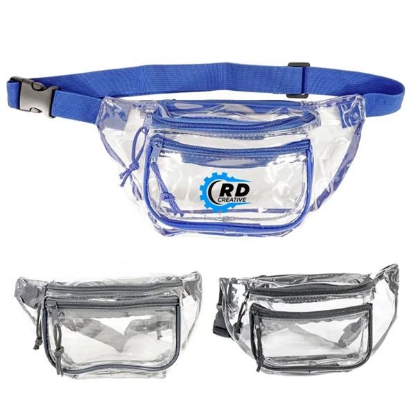 Flamenco Clear Fanny Pack: Versatile, three compartments, adjustable strap. Compact, stylish,... from ASI 67557 LimeLight Ent / Limelight USA