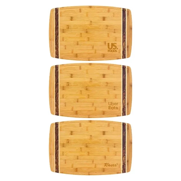 18" x 11.75" x 0.75" marbled-look bamboo cutting board.... from ASI 88060 Snugz/USA Inc