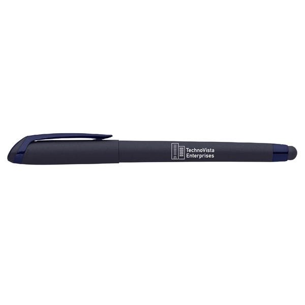 Ballpoint pen with rubberized barrel, contoured grip, gel ink and stylus.... from ASI 62088 IDProductsource