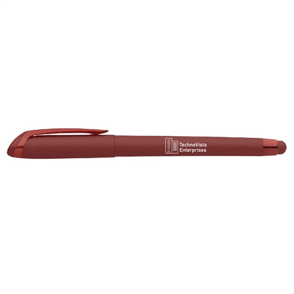Ballpoint pen with rubberized barrel, contoured grip, gel ink and stylus.... from ASI 62088 IDProductsource