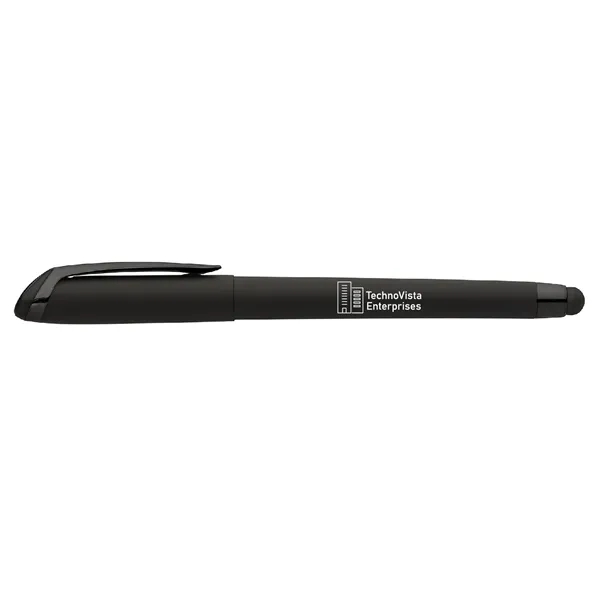 Ballpoint pen with rubberized barrel, contoured grip, gel ink and stylus.... from ASI 62088 IDProductsource