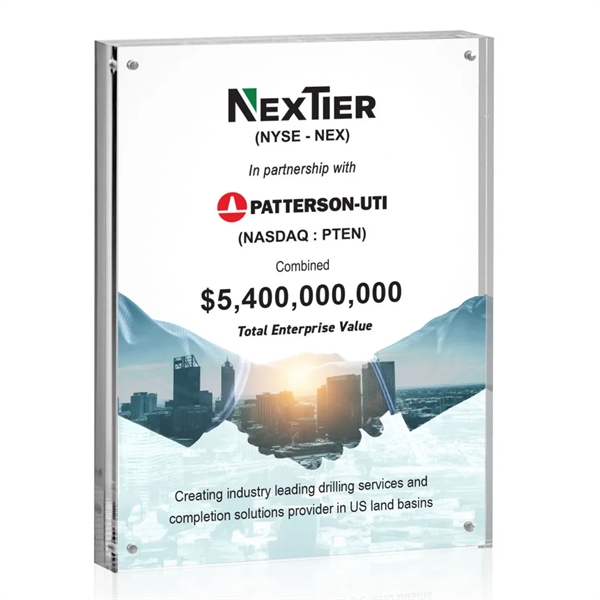 The freestanding Kirkham VividPrint™ Award is a simple yet timeless token... from ASI 84592 St Regis Group / St Regis