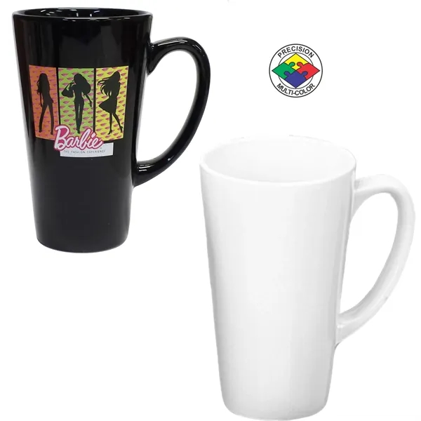 Solid color 16oz Cafe Latte Mug... from ASI 80093 Pyrographics / Pyrographics Line