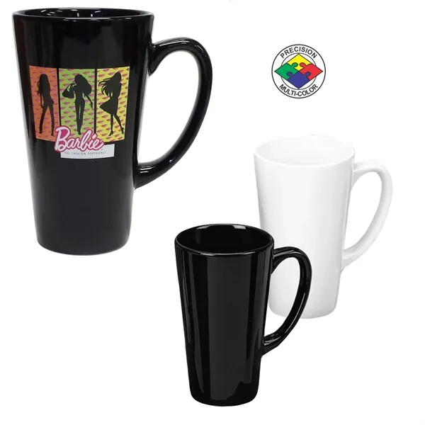 Solid color 16oz Cafe Latte Mug... from ASI 80093 Pyrographics / Pyrographics Line