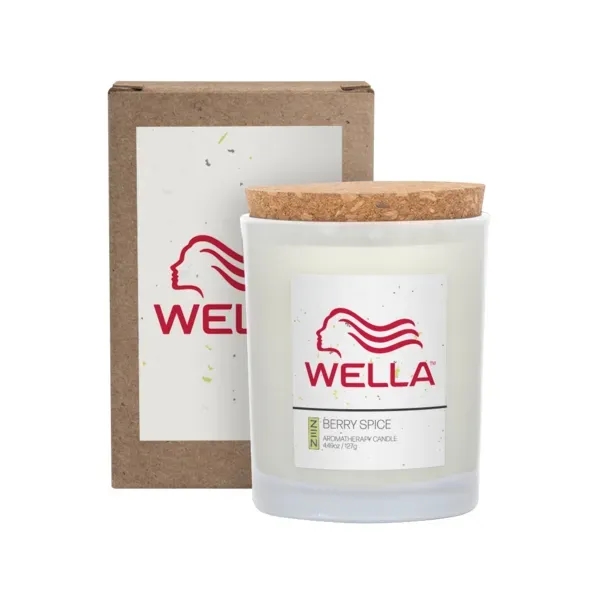 Lemon verbena scented frosted candle with cork lid.... from ASI 88060 Snugz/USA Inc