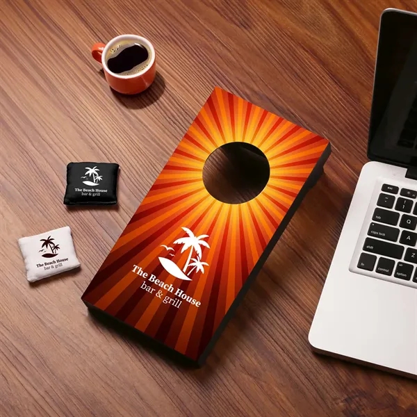 A desktop set of classic corn hole, with 4 throwable bean... from ASI 61966 HPG / OrigAudio HPG Gold