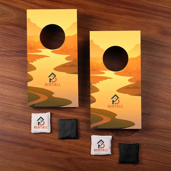 A desktop set of classic corn hole, with 4 throwable bean... from ASI 61966 HPG / OrigAudio HPG Gold
