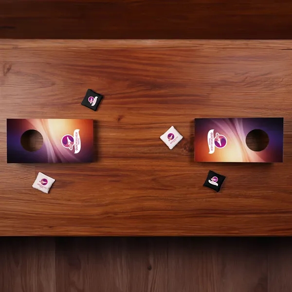 A desktop set of classic corn hole, with 4 throwable bean... from ASI 61966 HPG / OrigAudio HPG Gold