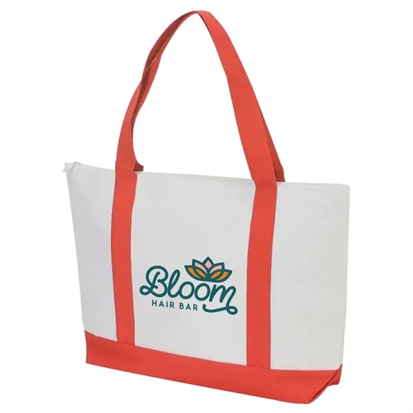 Poly zipper boat tote bag.... from ASI 31517 Admart Products / Admart Line