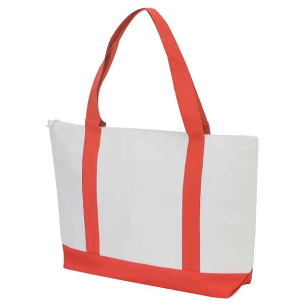 Poly zipper boat tote bag.... from ASI 31517 Admart Products / Admart Line