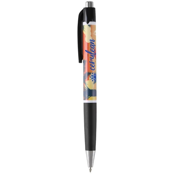 A ergonomic grip pen with a 360-degree full-color direct imprint, classic... from ASI 61966 HPG / Hub Pen