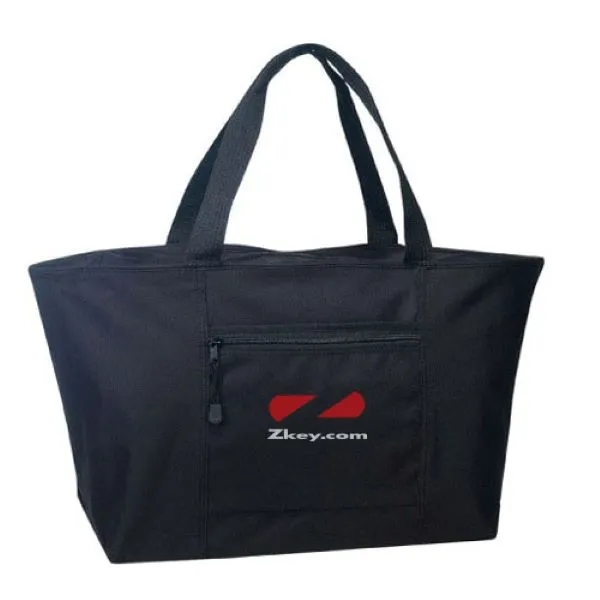 Polyester jumbo zipper tote bag.... from ASI 31517 Admart Products / Admart Line