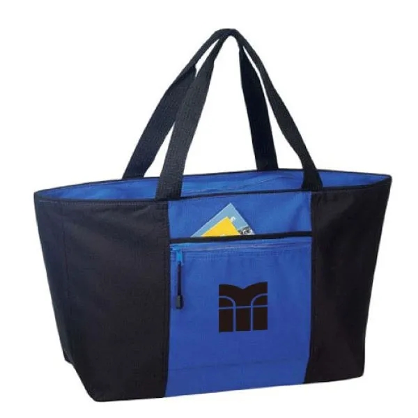 Polyester jumbo zipper tote bag.... from ASI 31517 Admart Products / Admart Line