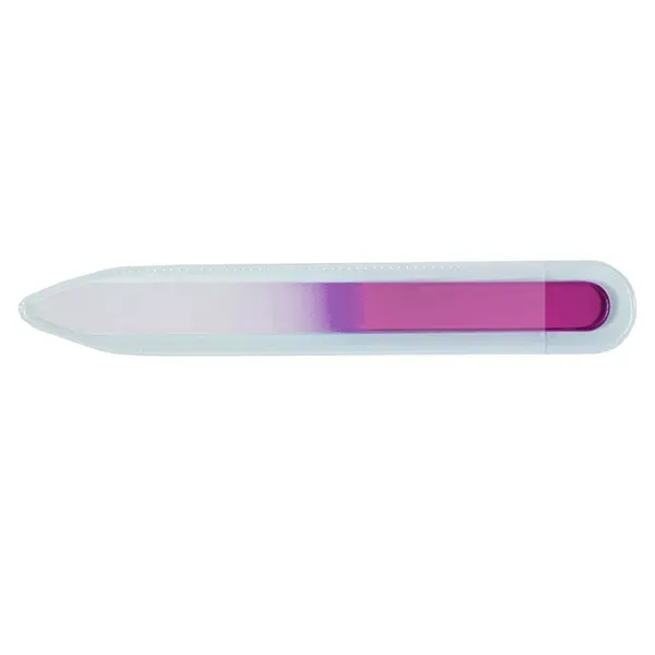 Tempered glass nail file with protective vinyl sleeve and customization.... from ASI 62660 Innovation Line