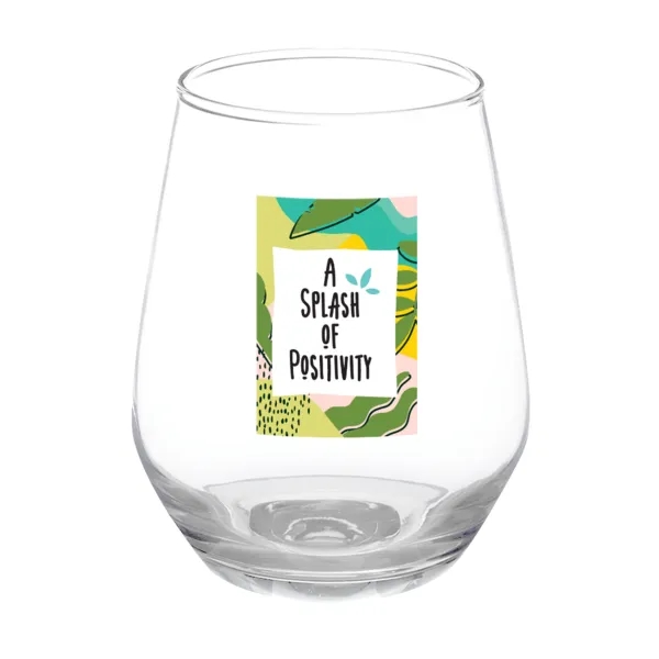 12 oz. stemless wine glass with brim and a handful base.... from ASI 88060 Snugz/USA Inc