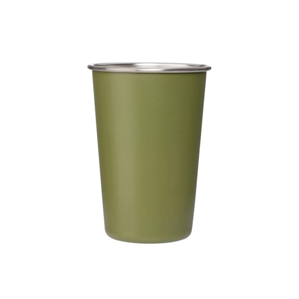 Stainless steel glass, 16 oz.  plus 1 color pad print... from ASI 37218 Athena Promo (tm)