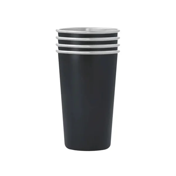 Stainless steel glass, 16 oz.  plus 1 color pad print... from ASI 37218 Athena Promo (tm)