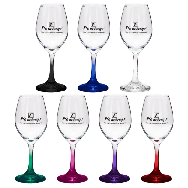 10 oz. white wine glass with clear or colored stem bottom.... from ASI 88060 Snugz/USA Inc