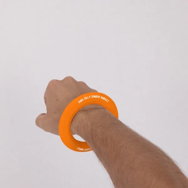 Silicone wristband/flying disc.... from ASI 88060 Snugz/USA Inc