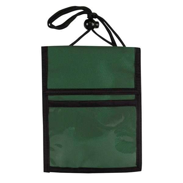 5.5" x 7.25" badge holder with clear window, hook and loop... from ASI 37980 Bagworld