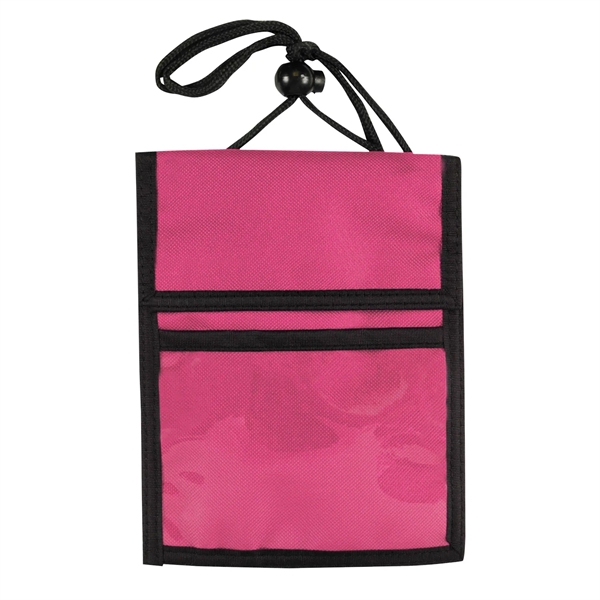 5.5" x 7.25" badge holder with clear window, hook and loop... from ASI 37980 Bagworld