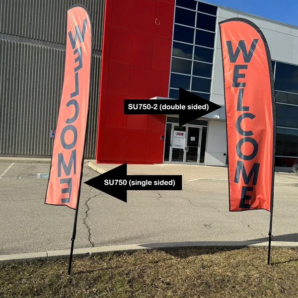 10' Small Feather Flag Kit, Full Color Graphics One Side, Outdoor... from ASI 53509 FIEL-Fairdeal Import & Export / FIEL