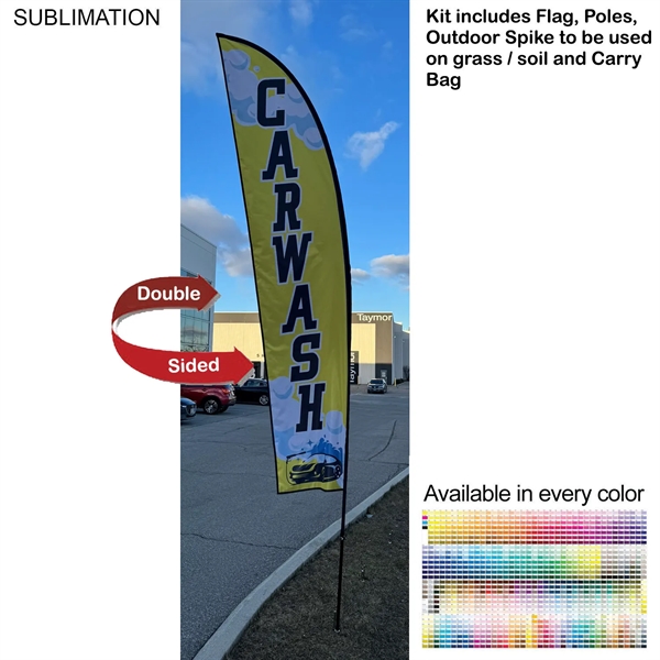 13' Medium Feather Flag Kit, Full Color Graphics Double Sided, Outdoor... from ASI 53509 FIEL-Fairdeal Import & Export / FIEL