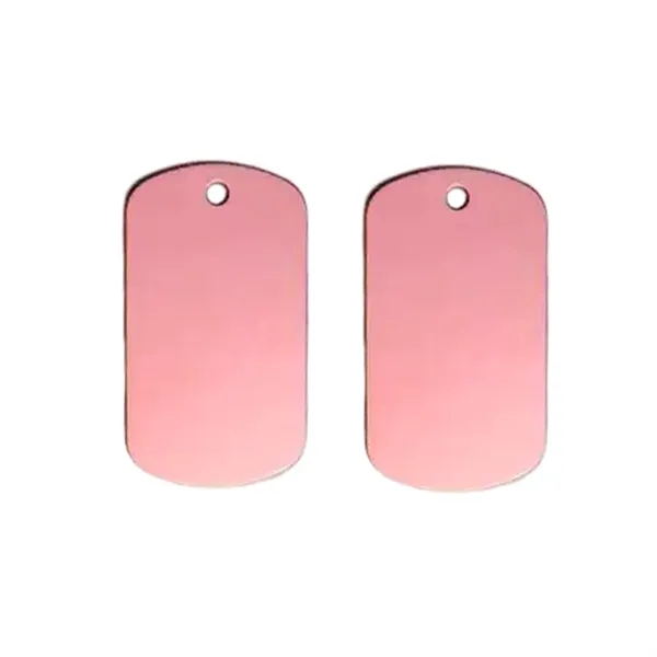 Aluminum pet tag charm plus laser engraving on 1 location... from ASI 37218 Athena Promo (tm)