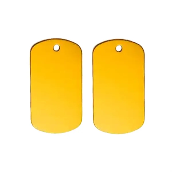 Aluminum pet tag charm plus laser engraving on 1 location... from ASI 37218 Athena Promo (tm)