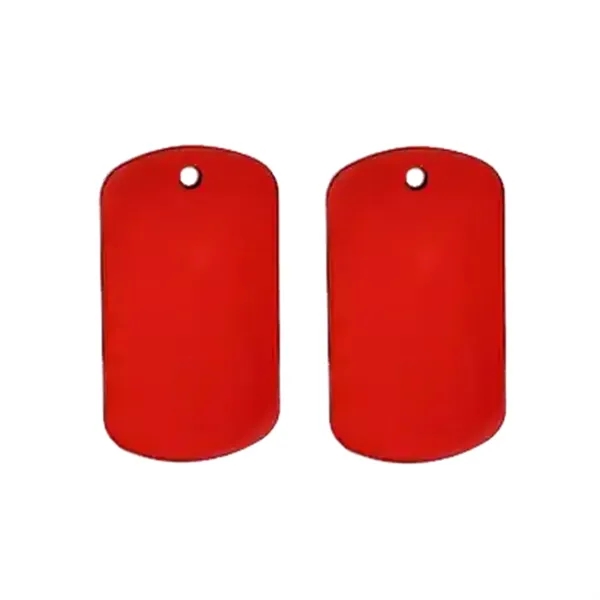 Aluminum pet tag charm plus laser engraving on 1 location... from ASI 37218 Athena Promo (tm)