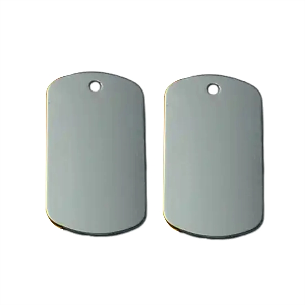 Aluminum pet tag charm plus laser engraving on 1 location... from ASI 37218 Athena Promo (tm)