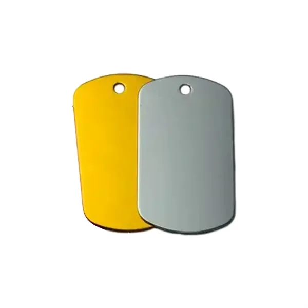 Aluminum pet tag charm plus laser engraving on 1 location... from ASI 37218 Athena Promo (tm)