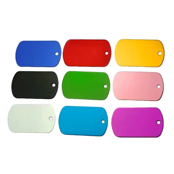 Aluminum pet tag charm plus laser engraving on 1 location... from ASI 37218 Athena Promo (tm)