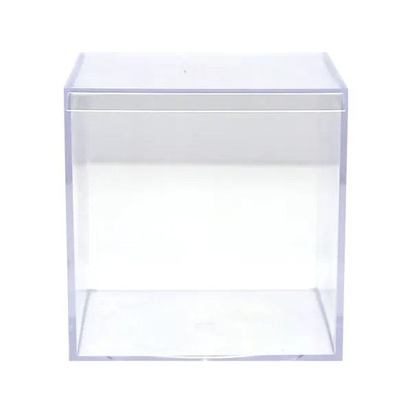 4" x 4" x 4" Clear Rigid Reusable Plastic box. Elevate... from ASI 55990 Garyline
