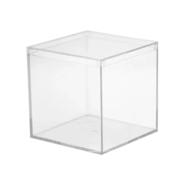 4" x 4" x 4" Clear Rigid Reusable Plastic box. Elevate... from ASI 55990 Garyline