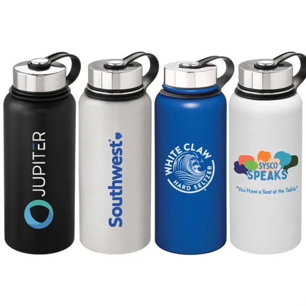 32 oz. Vacuum spectrum stainless steel water bottle plus free 1... from ASI 37218 Athena Promo (tm)