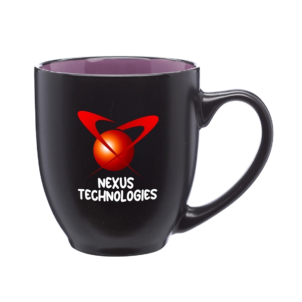 Our 16 oz bistro mugs are two-toned with a smooth molded... from ASI 62088 IDProductsource