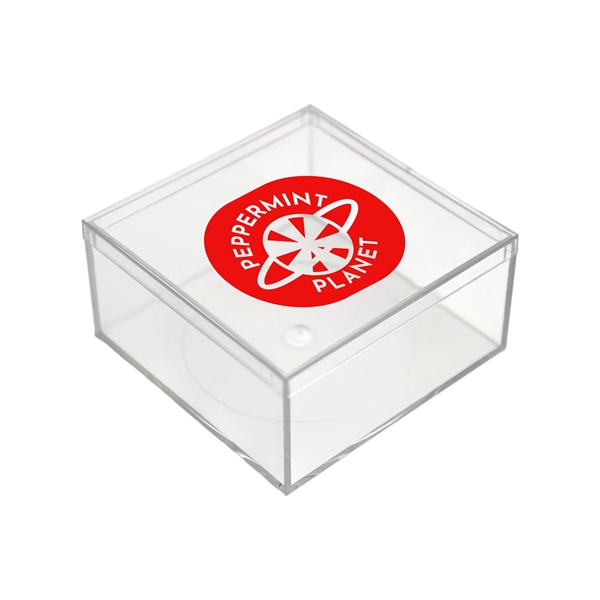 4" x 4" x 2" Clear Rigid Reusable Plastic box. Elevate... from ASI 55990 Garyline