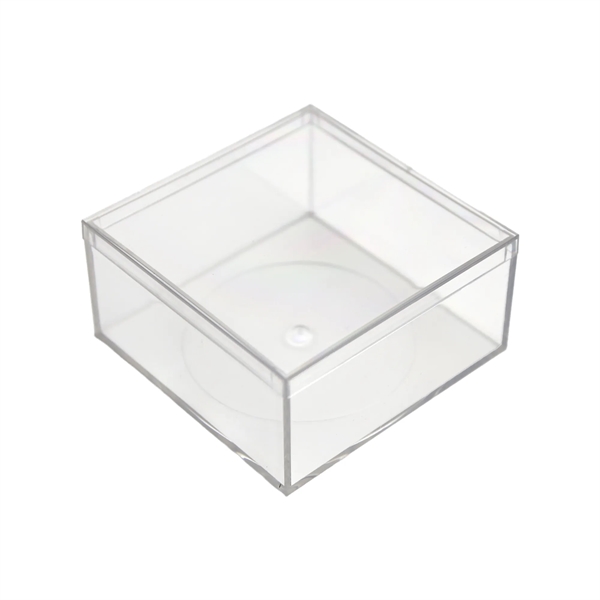 4" x 4" x 2" Clear Rigid Reusable Plastic box. Elevate... from ASI 55990 Garyline