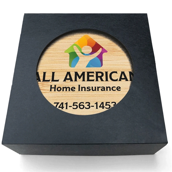 Absorbent Stone Coaster with Backgrounds. 4" x 4".... from ASI 56950 Gill Studios Inc / Gill-Line®