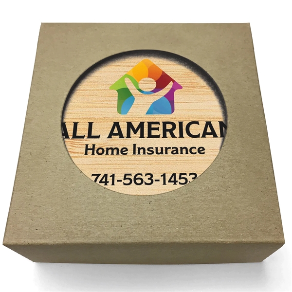 Absorbent Stone Coaster with Backgrounds. 4" x 4".... from ASI 56950 Gill Studios Inc / Gill-Line®