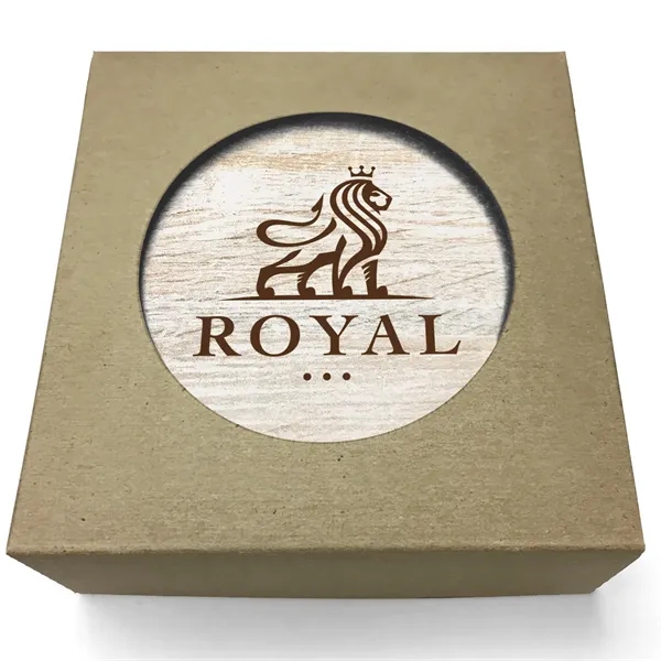 Absorbent Stone Coaster with Backgrounds. 4" x 4".... from ASI 56950 Gill Studios Inc / Gill-Line®