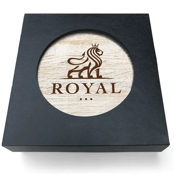 Absorbent Stone Coaster with Backgrounds. 4" x 4".... from ASI 56950 Gill Studios Inc / Gill-Line®