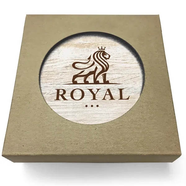 Absorbent Stone Coaster with Backgrounds. 4" x 4".... from ASI 56950 Gill Studios Inc / Gill-Line®