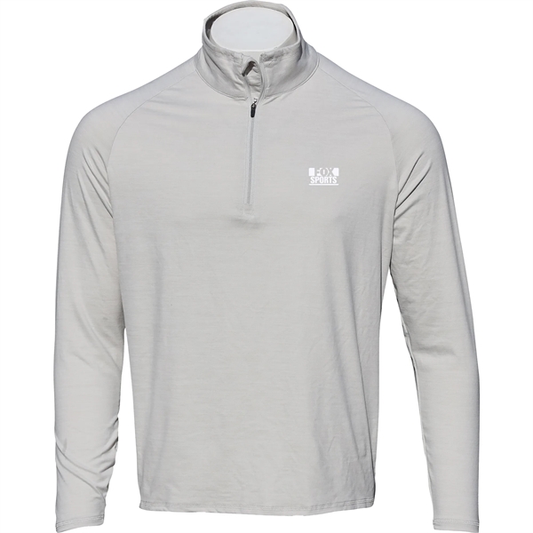 Men's pullover with a quarter zip, UPF50+ protection, moisture-wicking performance, and... from ASI 57653 Gold Bond