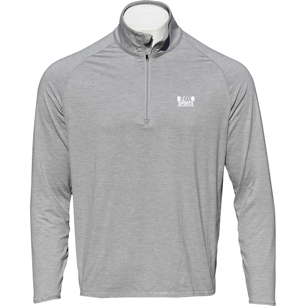 Men's pullover with a quarter zip, UPF50+ protection, moisture-wicking performance, and... from ASI 57653 Gold Bond