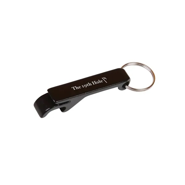 Custom Aluminum Keychain Black Bottle Opener Corporate... from ASI 89971 Stuff A Mug